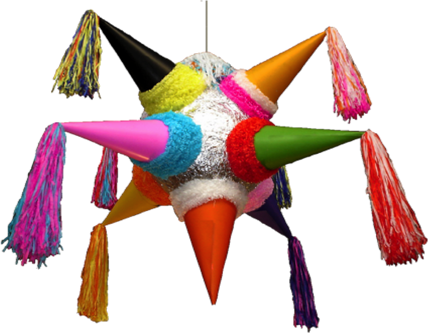 Piñata Navideña Png - Star Pinata (921x695), Png Download