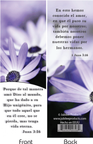 Separadores Biblicos Juan 3 16 (500x500), Png Download