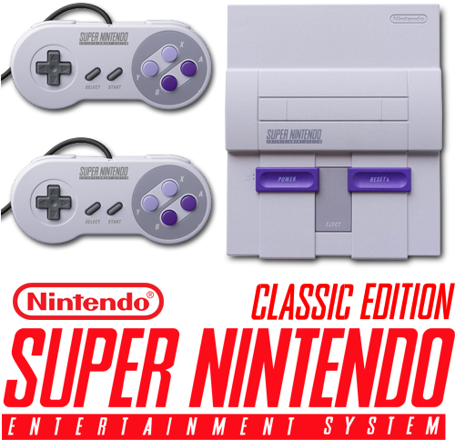 Snes Mini Classic Image - Nintendo Snes Logo Png (500x500), Png Download