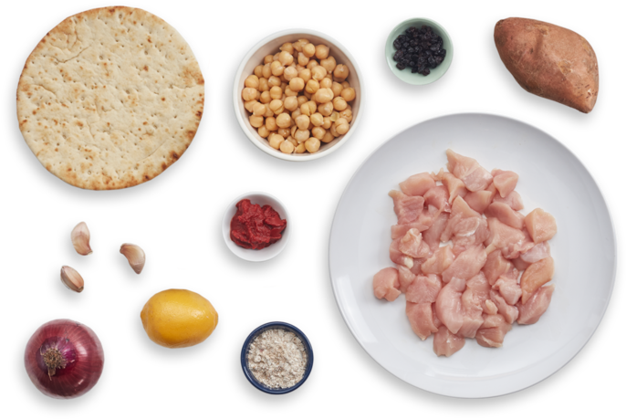 Spiced Chicken Chili With Chickpeas & Currants - Superfood (700x477), Png Download