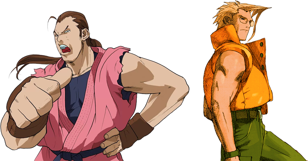 Dan Hibiki Vs Charlie Nash - Dan Street Fight V (1000x542), Png Download