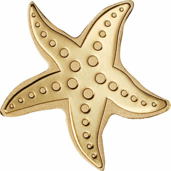 Golden Starfish, Cit Coin Invest Trust Ag / B - Gold Starfish (600x600), Png Download