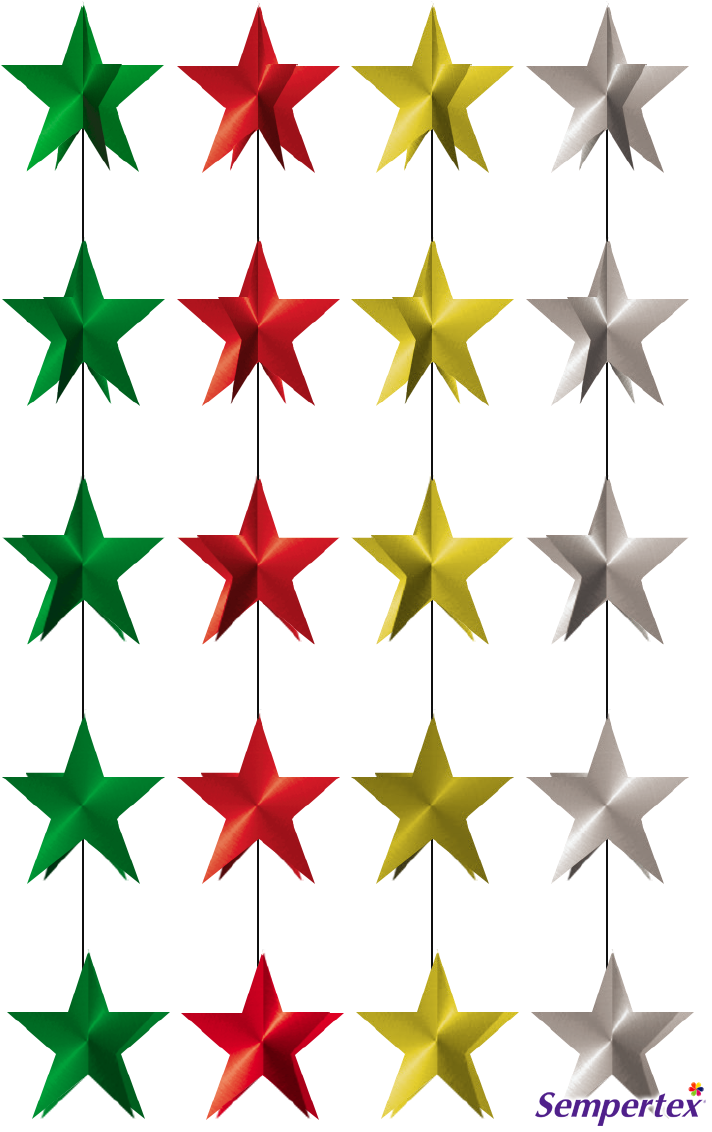 Cadena 5 Estrellas 3d - Embroidery (714x1139), Png Download