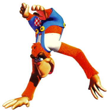 Donkey Kong 64 Lanky Kong Weapon (362x370), Png Download