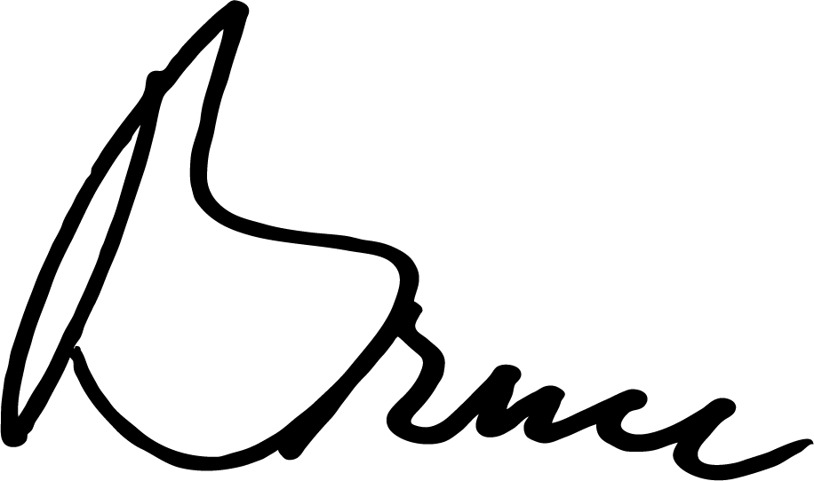 Bruce-signature - Signature (916x542), Png Download