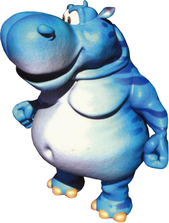 Dk64 Who Is Perfect - Donkey Kong 64 Pig And Hippo (556x733), Png Download