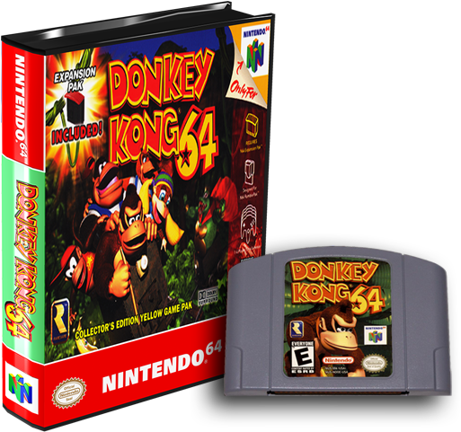 Donkey Kong Nintendo 64 Cartridge Soap Yellow One Size (530x482), Png Download