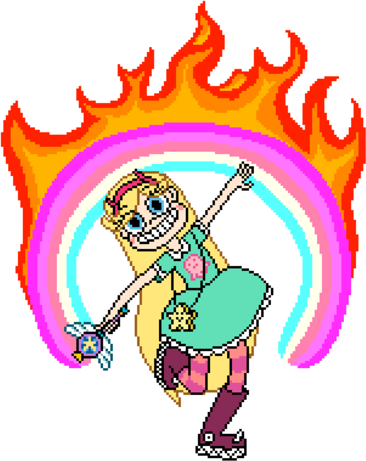 Star Butterfly Gif By Noctico On Deviantart Svg Freeuse - Star Vs. The Forces Of Evil (781x1023), Png Download