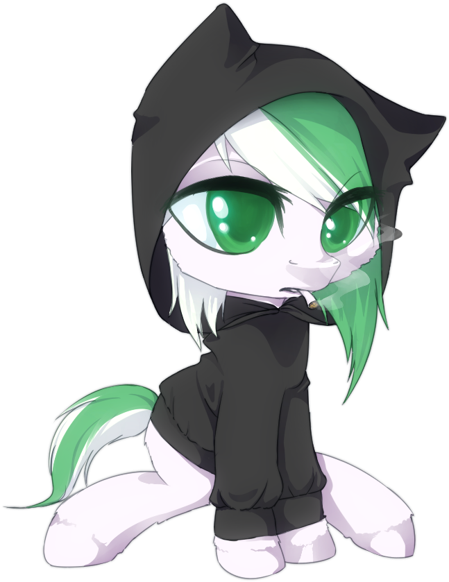 Cigarette, Clothes, Hoodie, Oc, Oc Only, Oc - Cartoon (768x1024), Png Download