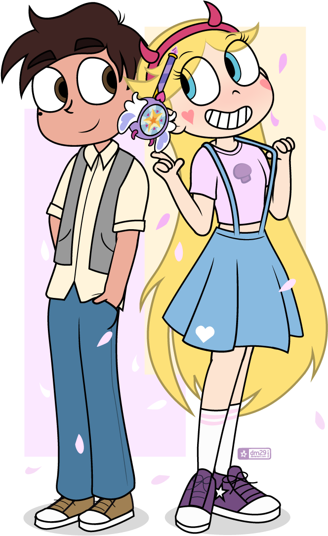 Here We Have Marco Diaz In A Snappy Shirt/vest Pairing - Star Butterfly Fanart (700x1125), Png Download
