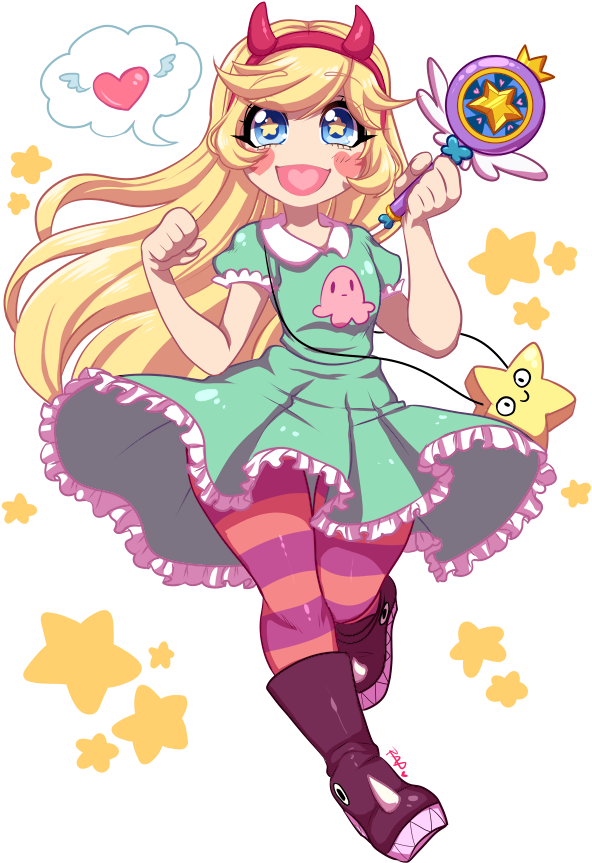 Star Butterfly - August 8 (618x900), Png Download