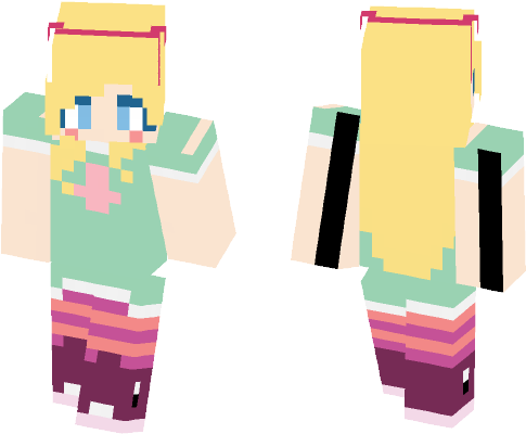 Female Minecraft Skins - Skin (584x497), Png Download
