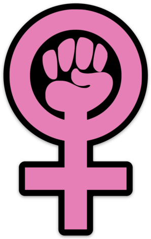 Larger / More Photos - Feminism Symbol Tank Top Vest Emanzipation Sign Fist (298x472), Png Download