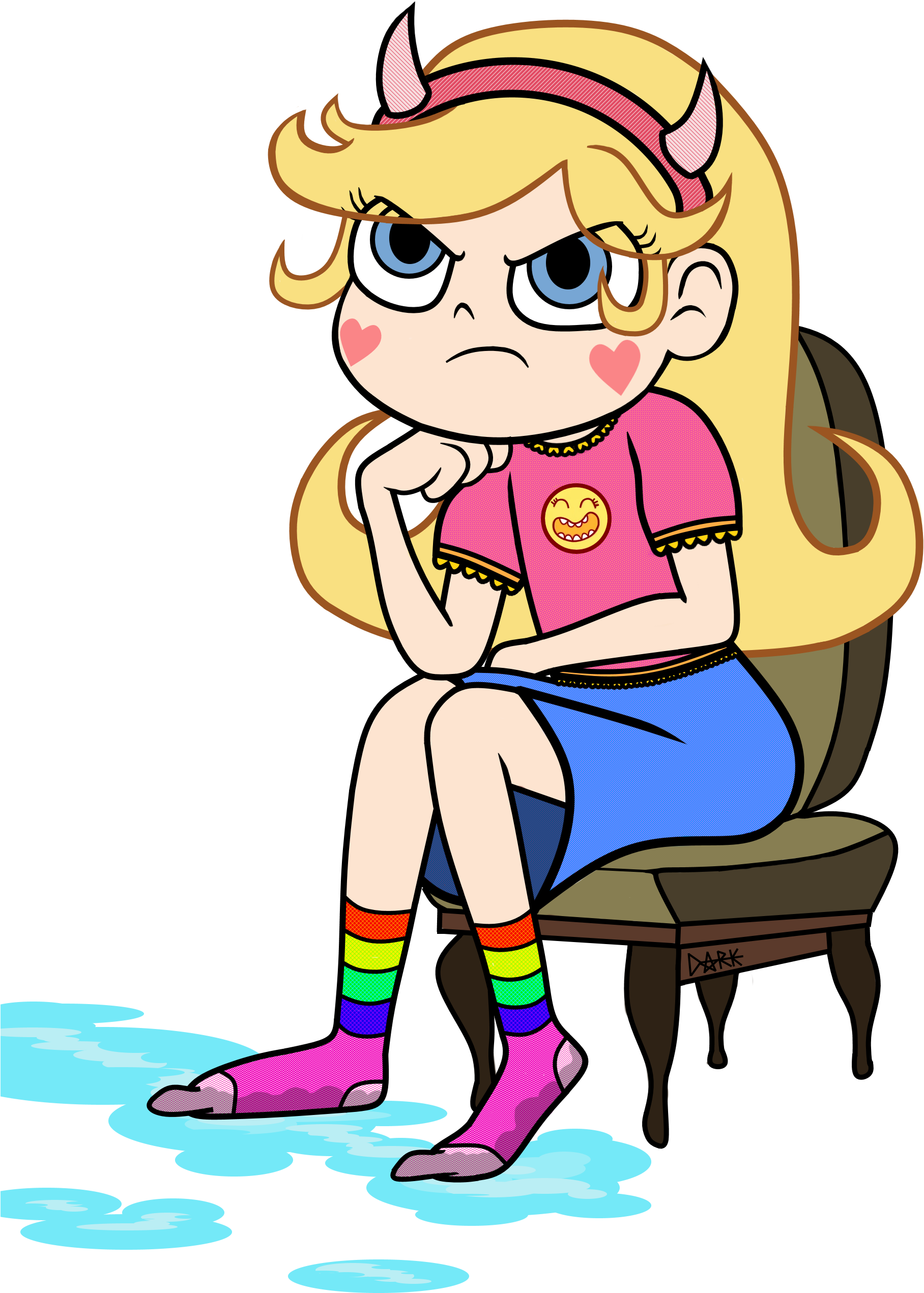 1492287918599 - Star Butterfly Socks (2160x3840), Png Download