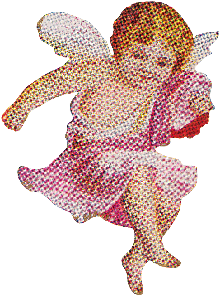 Pin By Ana Diaz On Victorianos Dibujos - Pink Wings Transparent Background (730x975), Png Download