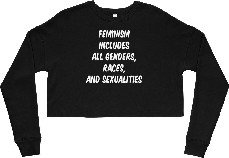 Feminism Crop Sweatshirt - Sweatshirt (1000x1000), Png Download