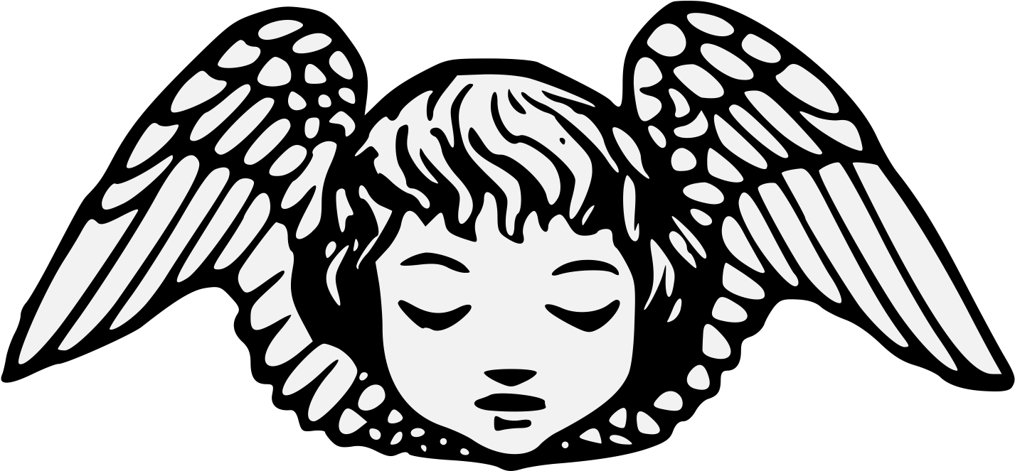 Cherub - Heraldic Cherub (1452x682), Png Download