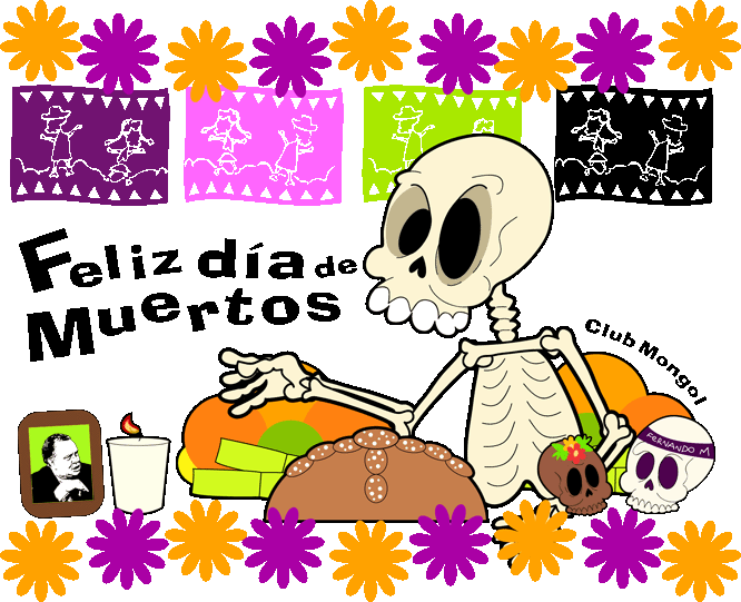 The Best - Dia De Muertos Dibujos (666x541), Png Download