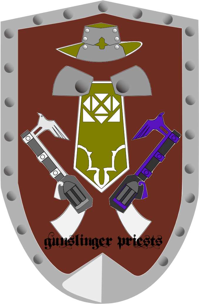 Logo-gunslinger Priests - Priest (744x1052), Png Download