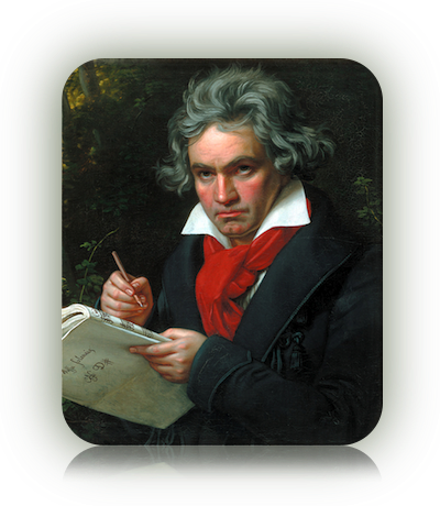 Beethoven Missa Solemnis - Portrait Ludwig Van Beethoven (400x460), Png Download