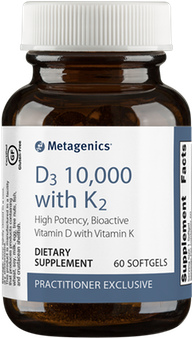 Vitamin D3 10,000iu With K2 - Metagenics - Ultra Flora Women's - 30 Capsules (370x420), Png Download
