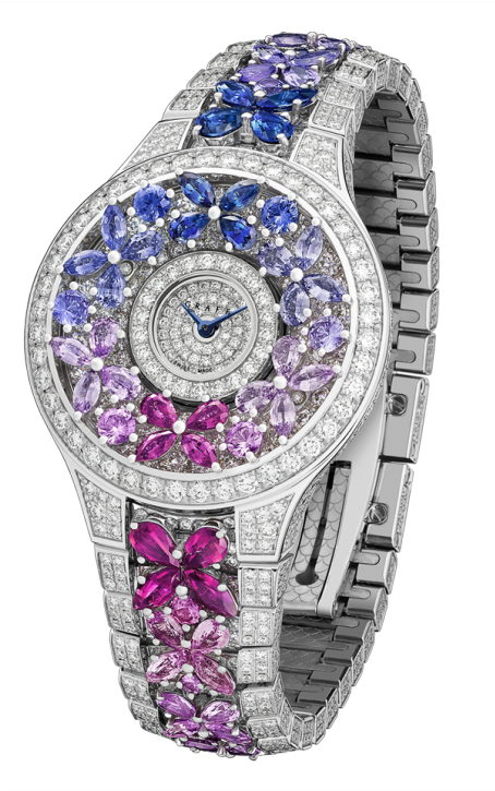 Graff Butterfly Watch Diamond Sapphire White Gold Multi - Watch (664x798), Png Download