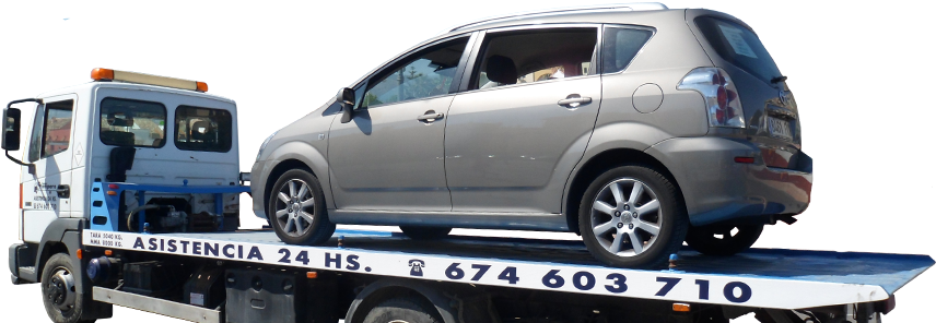 Asistencia En Carretera En Málaga Y Provincia Las 24 - Gruas Para Transportar Coches (960x295), Png Download