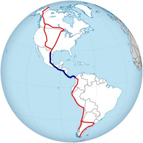 Carretera Interamericana Map - Cuba On The Globe (500x500), Png Download