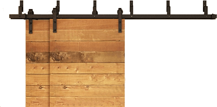 Heavy-duty Bypass - Winsoon Bypass Classic Sliding Barn Door Hardware (902x444), Png Download