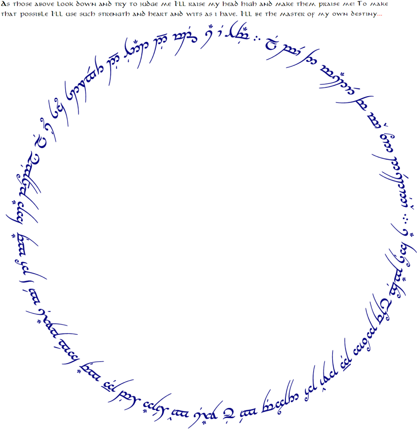 Click On The Image For Regular Size - One Ring Inscription Png (1024x888), Png Download