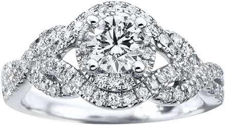 Guys Are Likely A Little Apprehensive About Finding - Previously Owned Ring 1 Ct Tw Diamonds 14k White Gold (560x398), Png Download