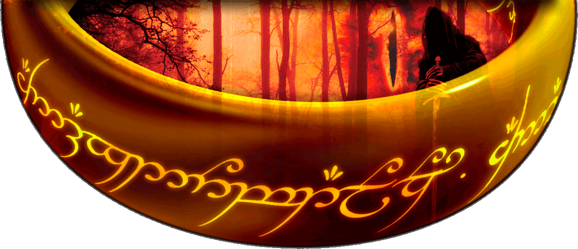 User Posted Image - Lord Of The Rings The One Ring Size L (1165x503), Png Download
