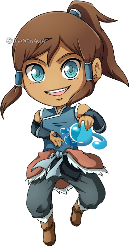 Legend Of Korra - Legend Of Korra Chibi (450x800), Png Download