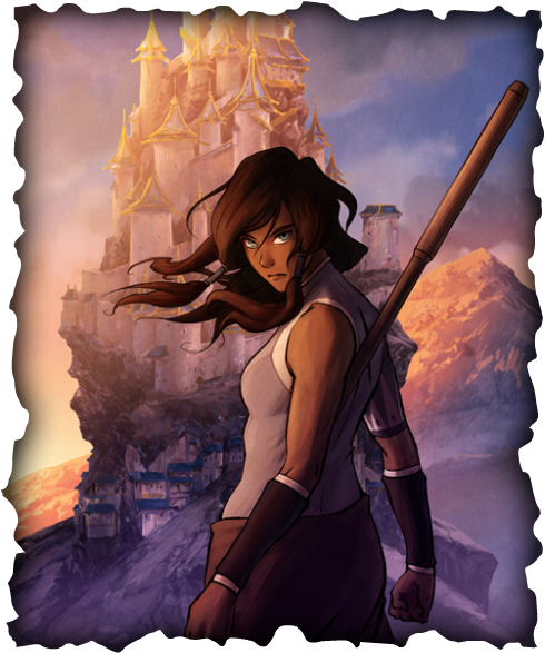 The Legend Of Korra - Legend Of Korra: Art Of The Animated (490x587), Png Download