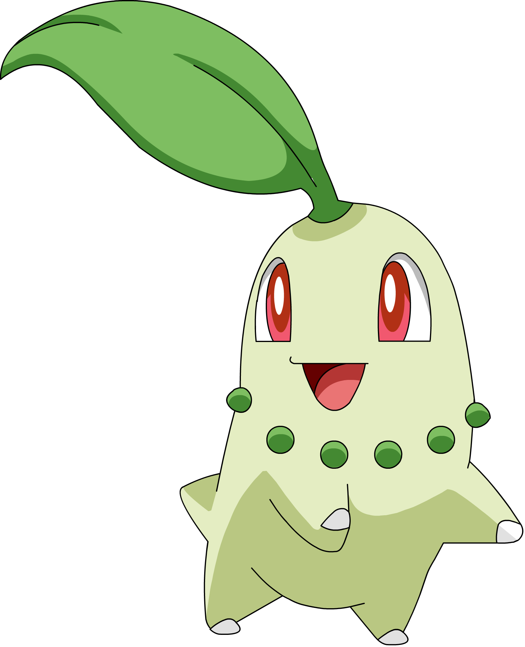 Chikorita - Pokemons Chikorita (1774x2185), Png Download