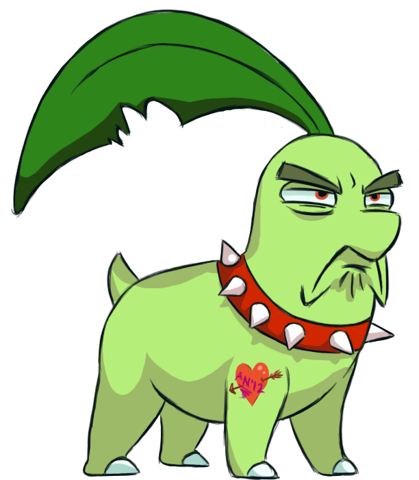 Searched "chikorita" On Google Images, Found This, - Chikorita Bad (788x764), Png Download