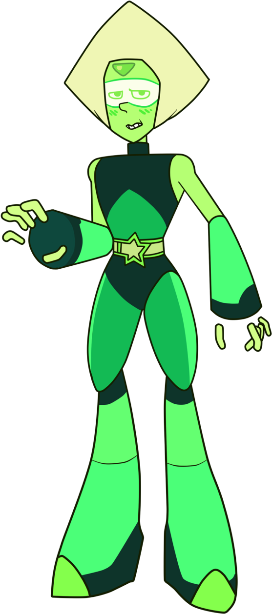 Steven Universe Peridot - Cartoon (570x1272), Png Download