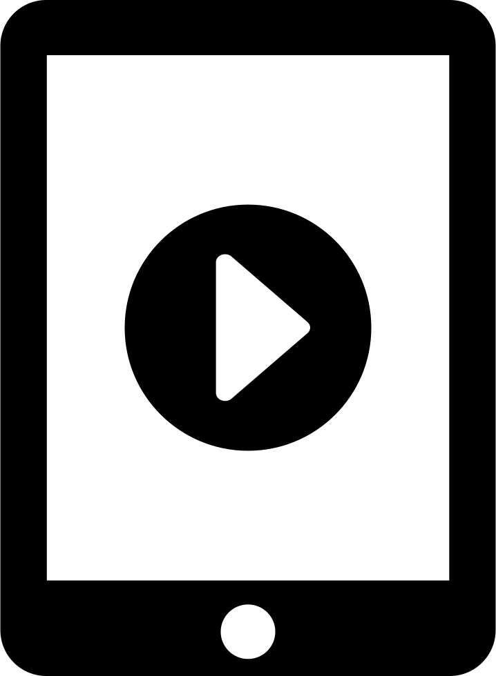 Ipad Video Player - Ipad Icono (718x980), Png Download