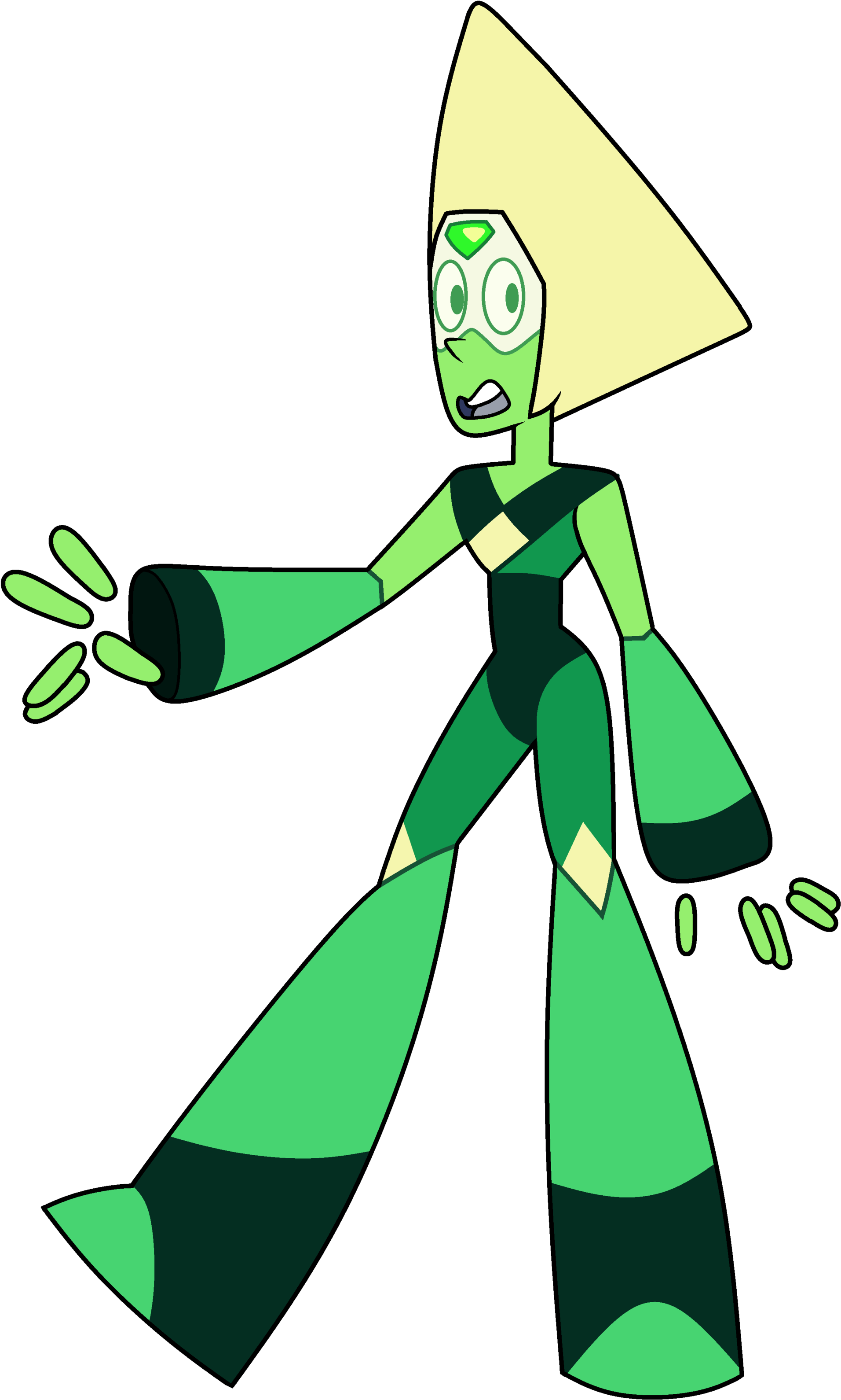 Image Peridot Limb Enhanced Png Steven Universe Wiki - Steven Universe Peridot Pose (2000x3380), Png Download