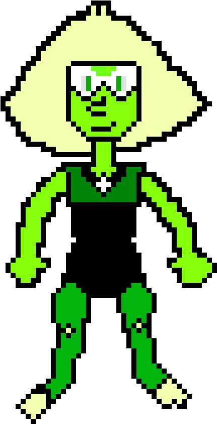 Steven Universe Peridot - Steven Universe Sprites Undertale (480x870), Png Download