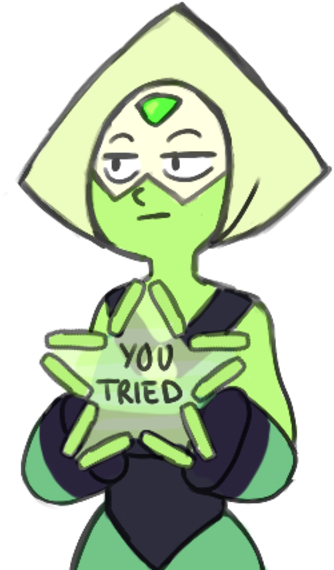 Steven Universe Peridot Steven Universe -i'm Reporting - You Tried Steven Universe (450x450), Png Download