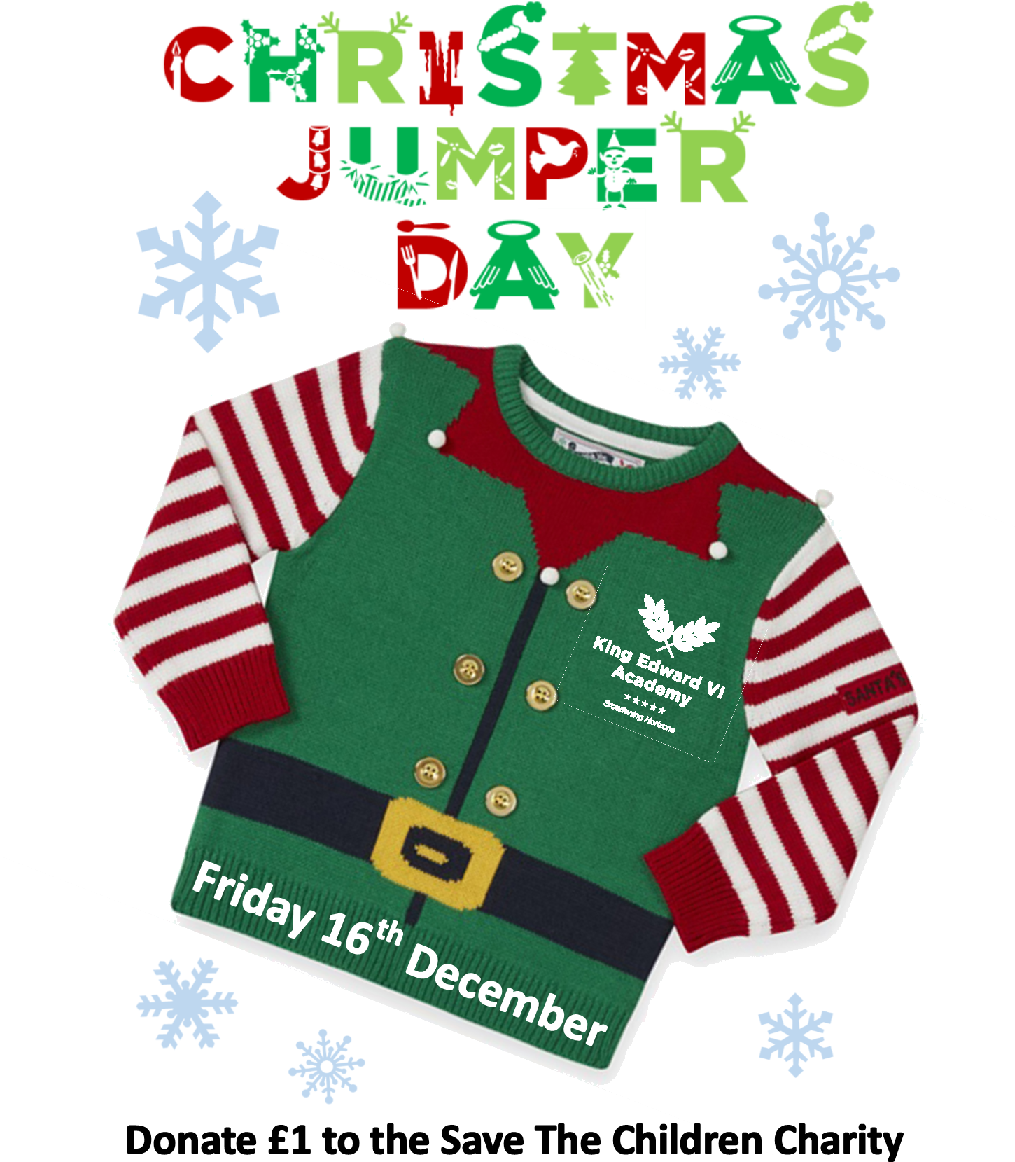 Christmas Jumper Day Dec Image 2016 - T-shirt (1488x1690), Png Download
