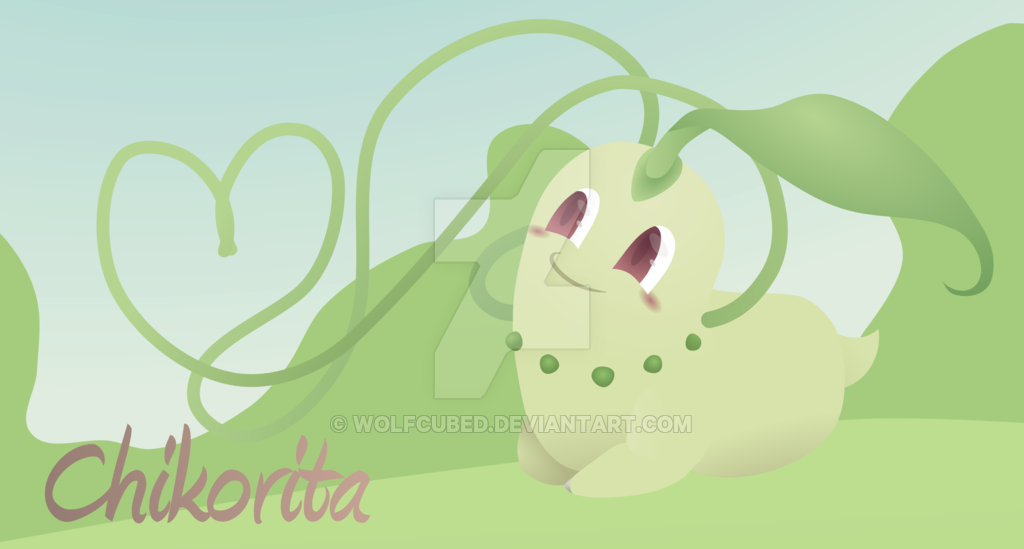 Chikorita Tile Wallpaper By Lemon Heartss - Wallpaper (1024x549), Png Download