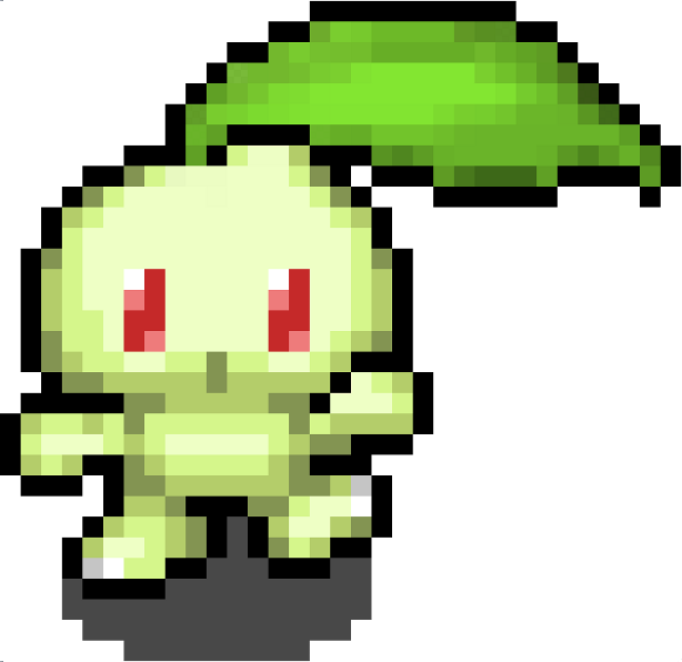 Chikorita Chao - Chikorita (614x596), Png Download