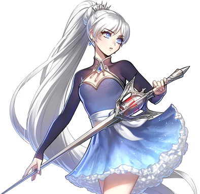 Weiss Schnee From Rwby - Rwby Weiss Schnee Volume 4 (413x407), Png Download
