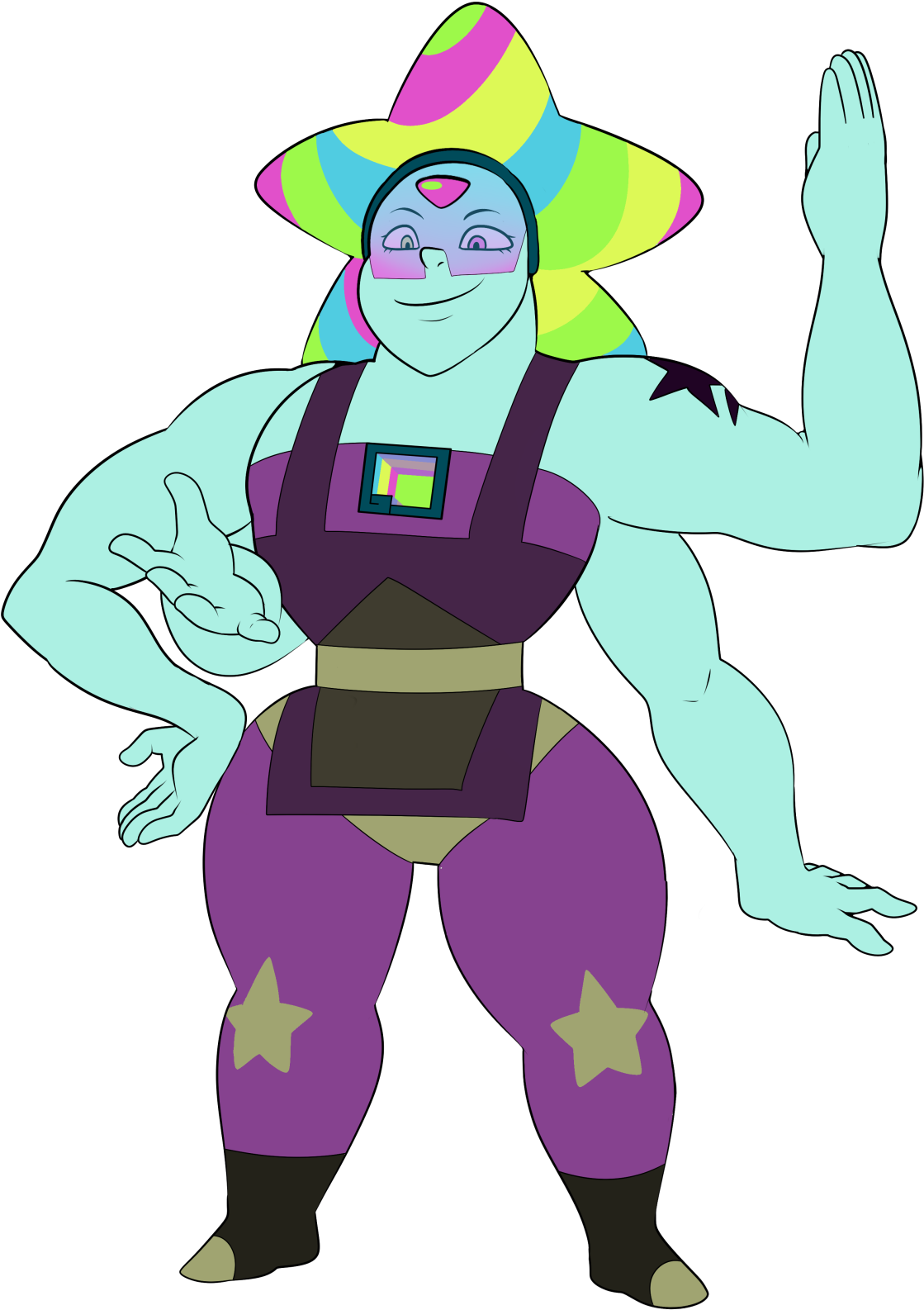 Peridot & Bismuth - Steven Universe Bismuth And Peridot Fusion (1280x1650), Png Download