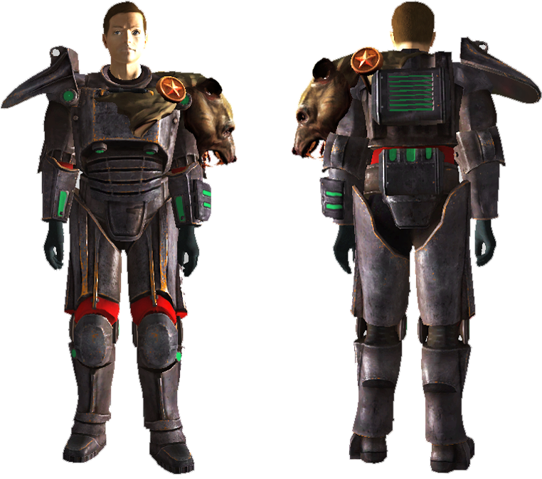 Scorched Sierra Power Armor (870x696), Png Download