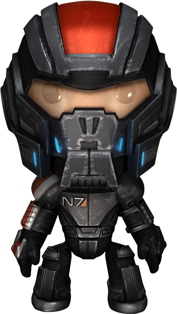 Despite Being Largely Limited To Costume Pieces, The - Mass Effect Sack Boy (1200x1200), Png Download