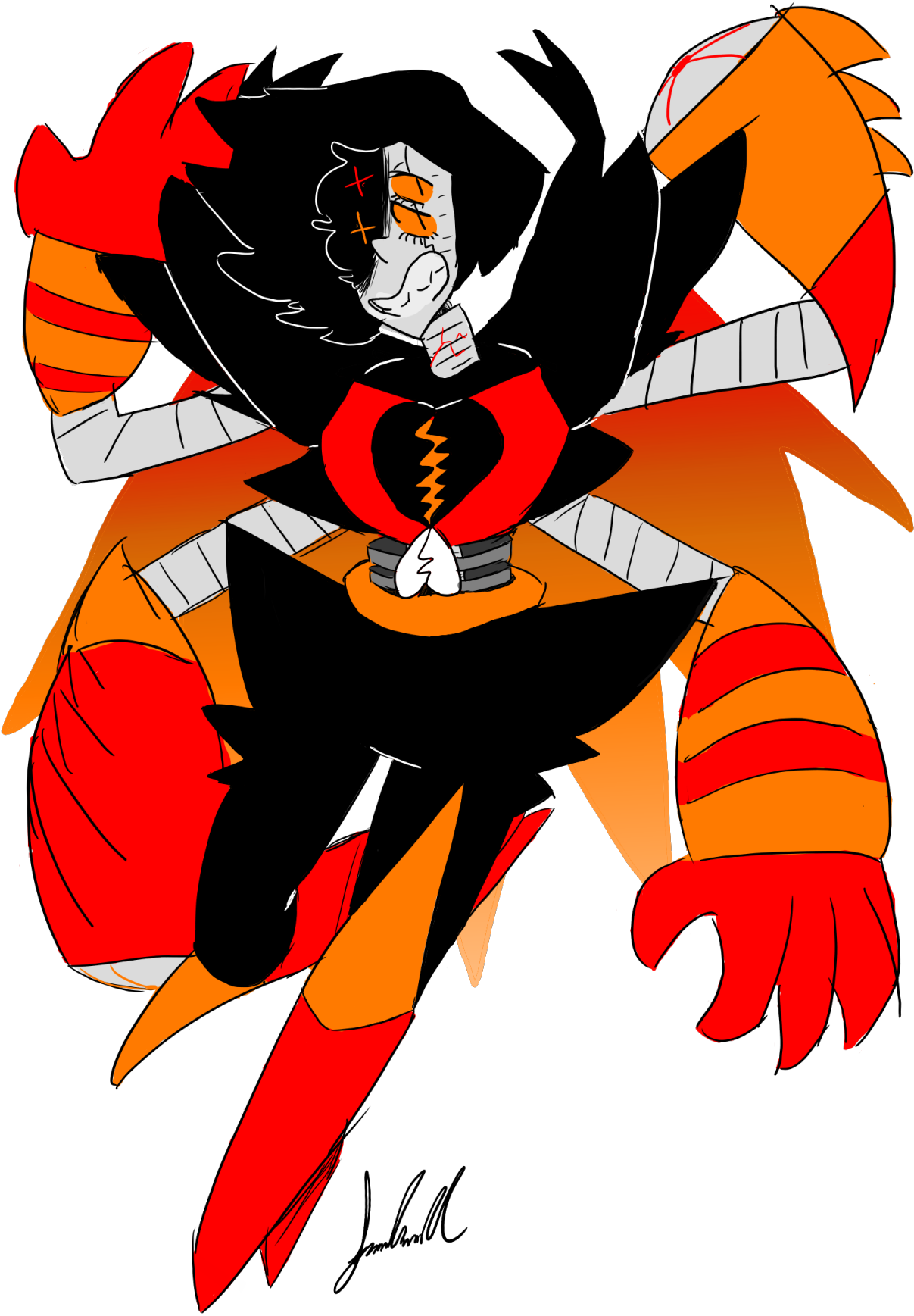 “ Lol I Made A Mettaton Neo Design For The Au Then - Roblox (1280x1760), Png Download