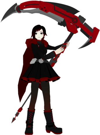 Ruby Rose Rwby Sfm By Arrancon-db2x0ku - Rwby (346x479), Png Download
